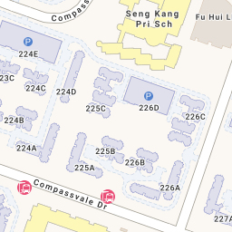 Select the map markers to navigate to your desired address.