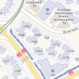 Select the map markers to navigate to your desired address.
